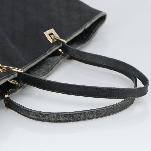 GUCCI GG Canvas Tote Bag Black Gold 002 1097 2404 Auth 97577 - Picture 7 of 16